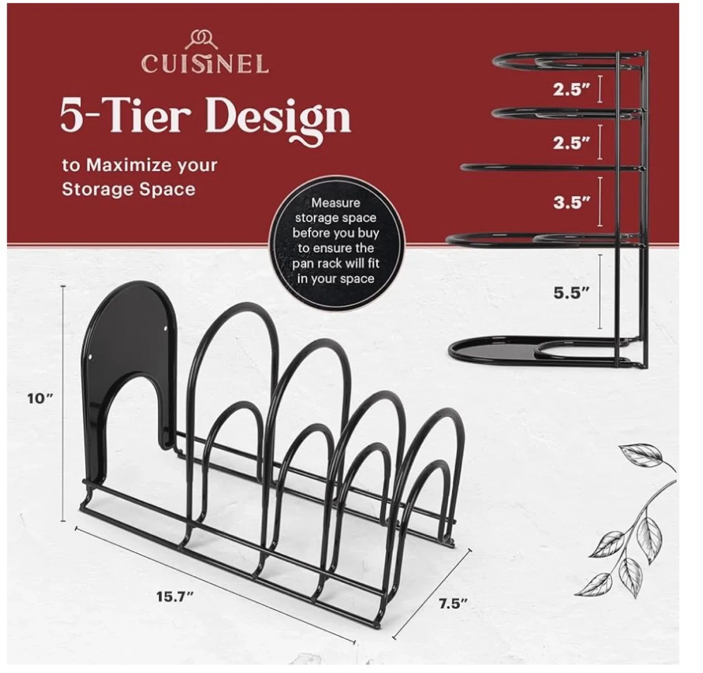 Premium Silicone Pan Organizer for Small Spaces image indicator(3)