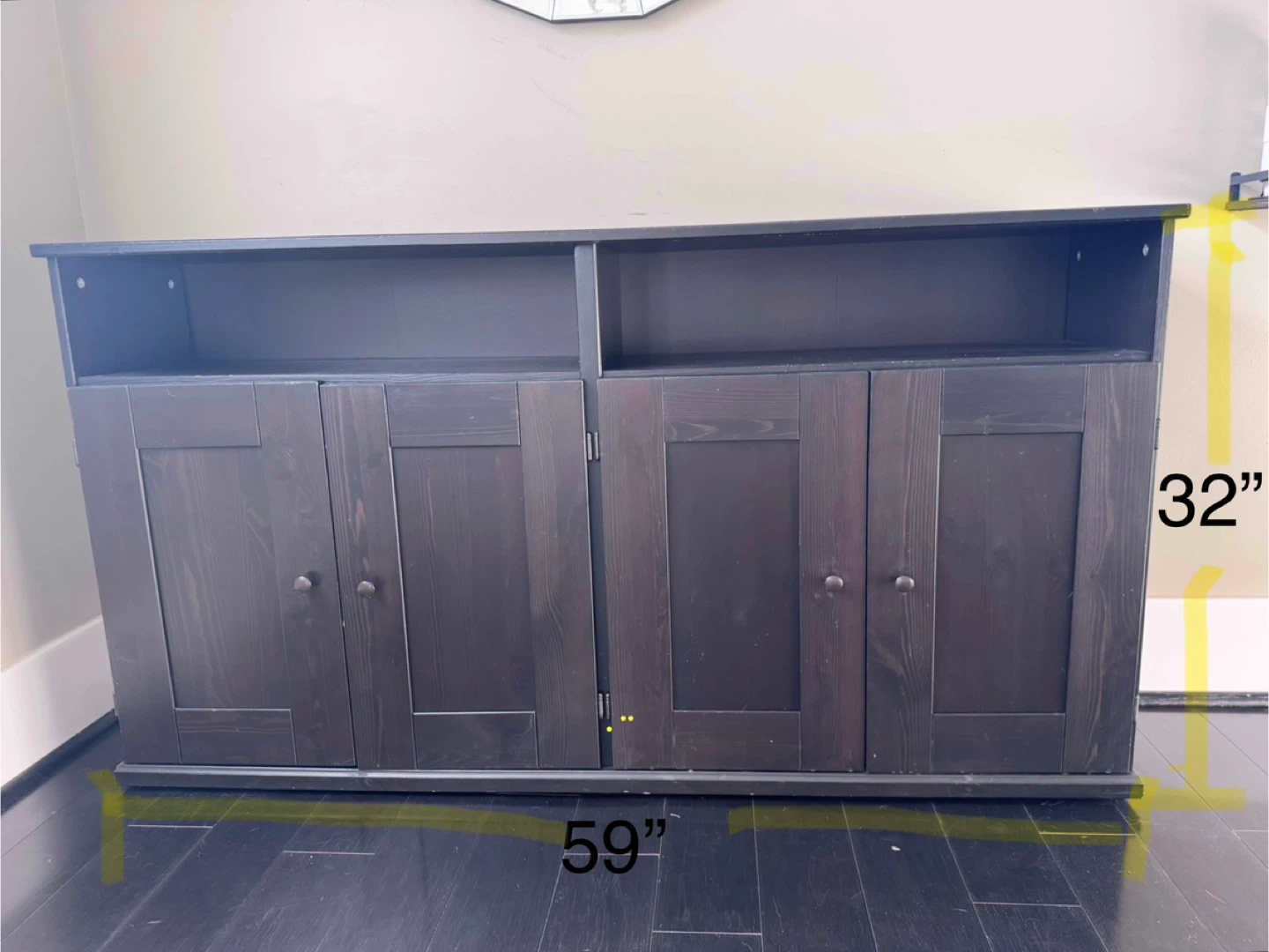 Dark Brown Wooden Cabinet - photo 4