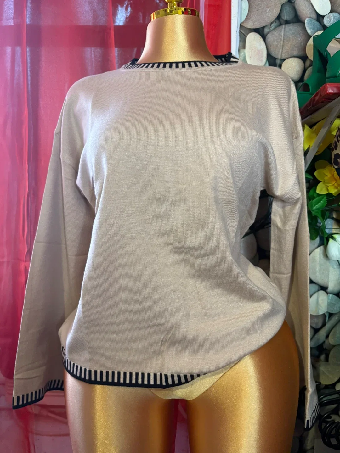 Beige Knit Sweater thumbnail