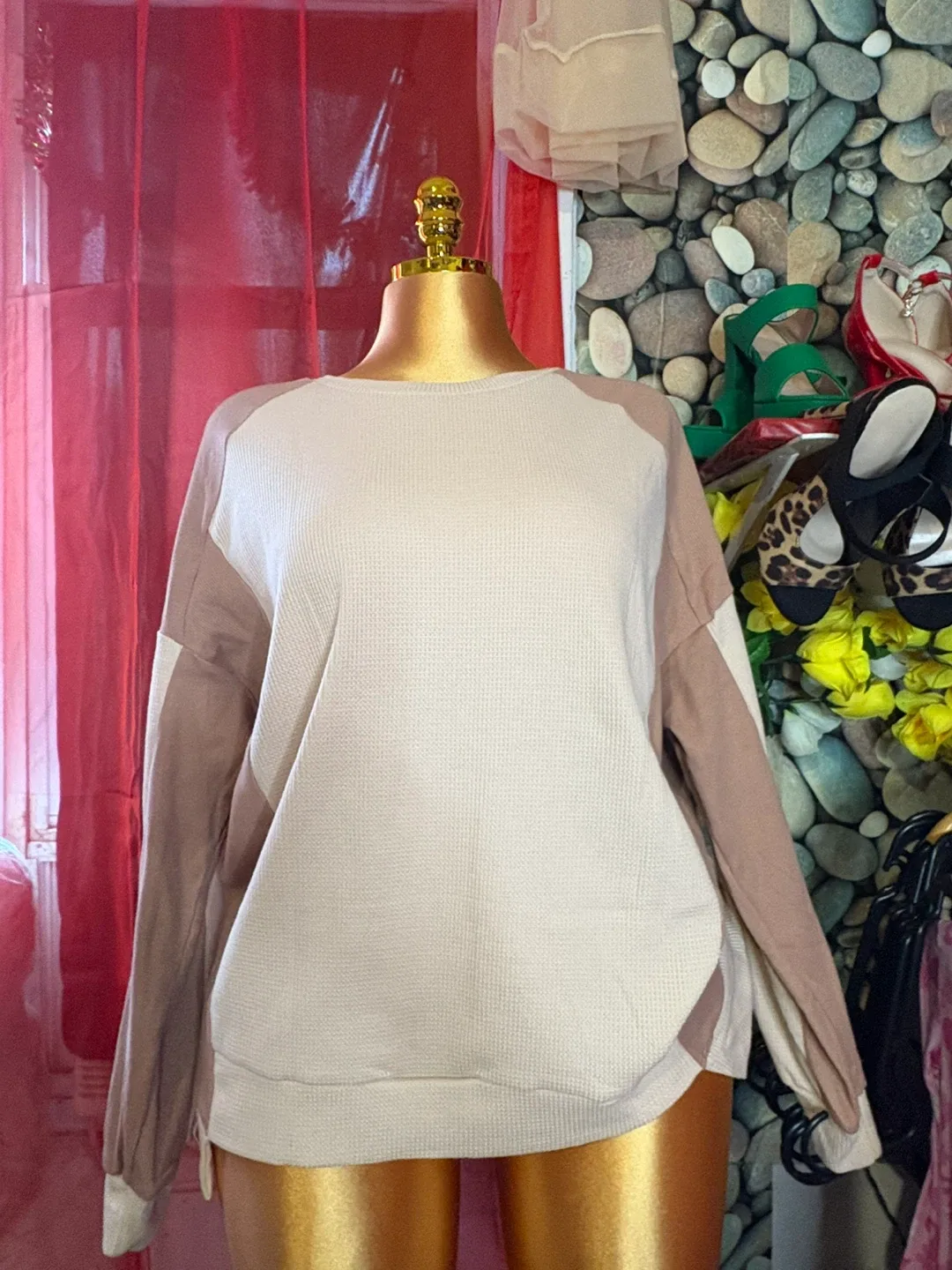 Color Block Long Sleeve Top thumbnail