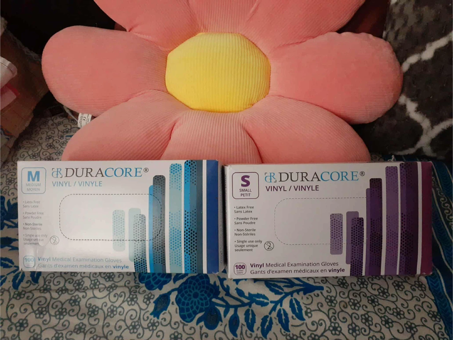 Duracore Vinyl Medical Examination Gloves - Medium & Small - photo 2