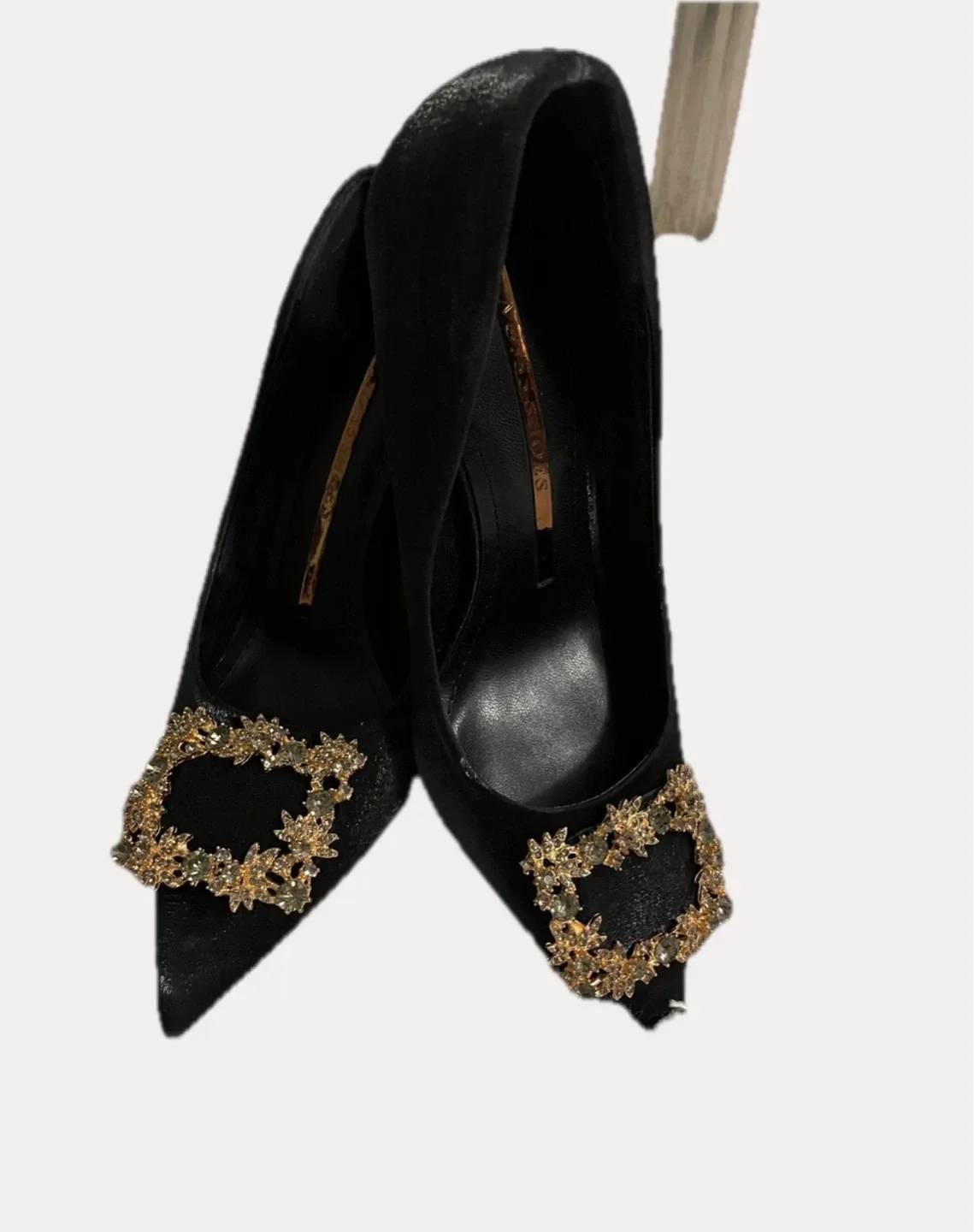 Black Suede Heels Size 36 thumbnail