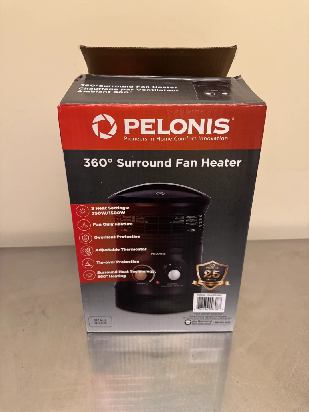 Pelonis 360° Surround Fan Heater - Like New - photo 4