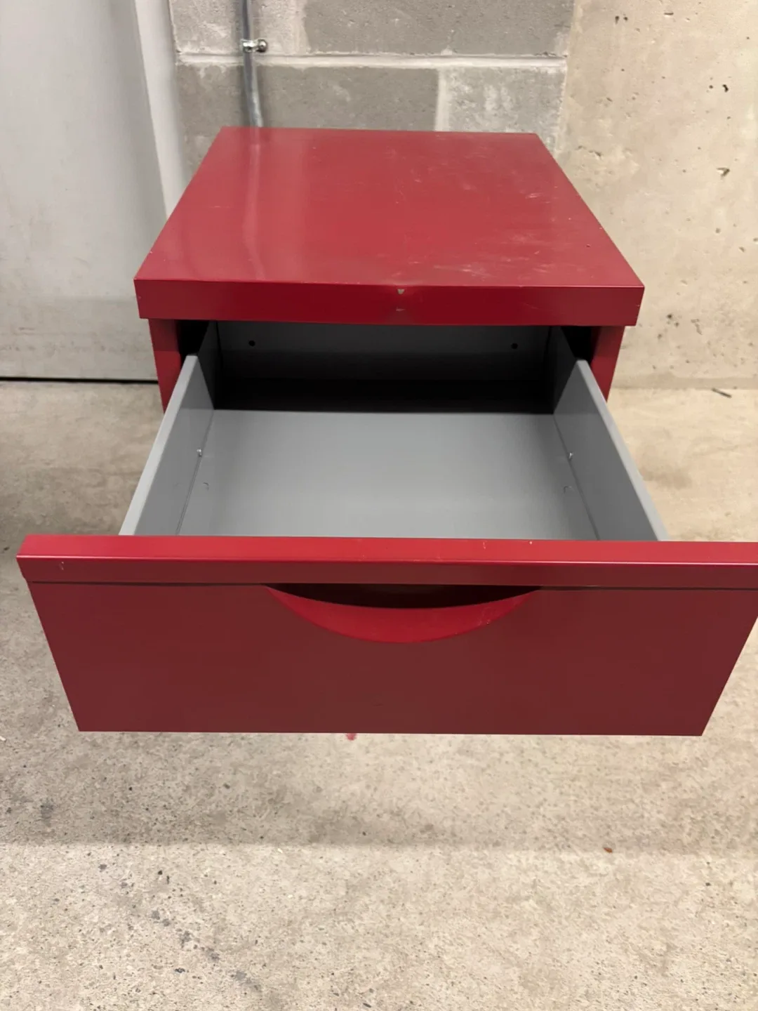 Red Filing Cabinet - Two Drawer image indicator(2)