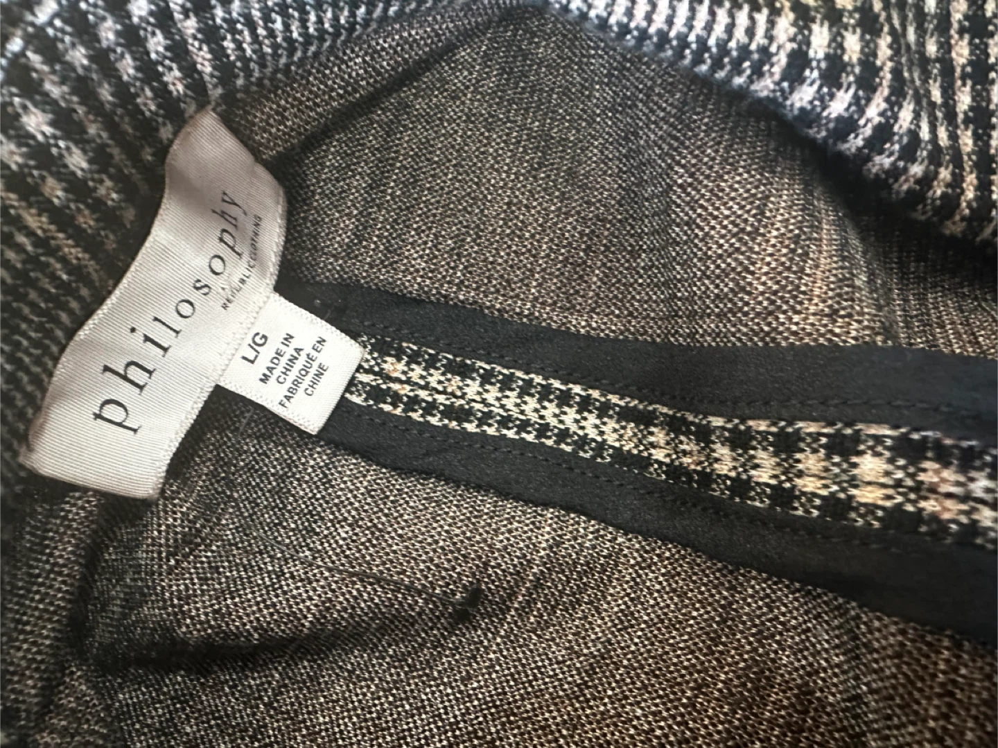 Philosophy Plaid Blazer Jacket - Size L - photo 4