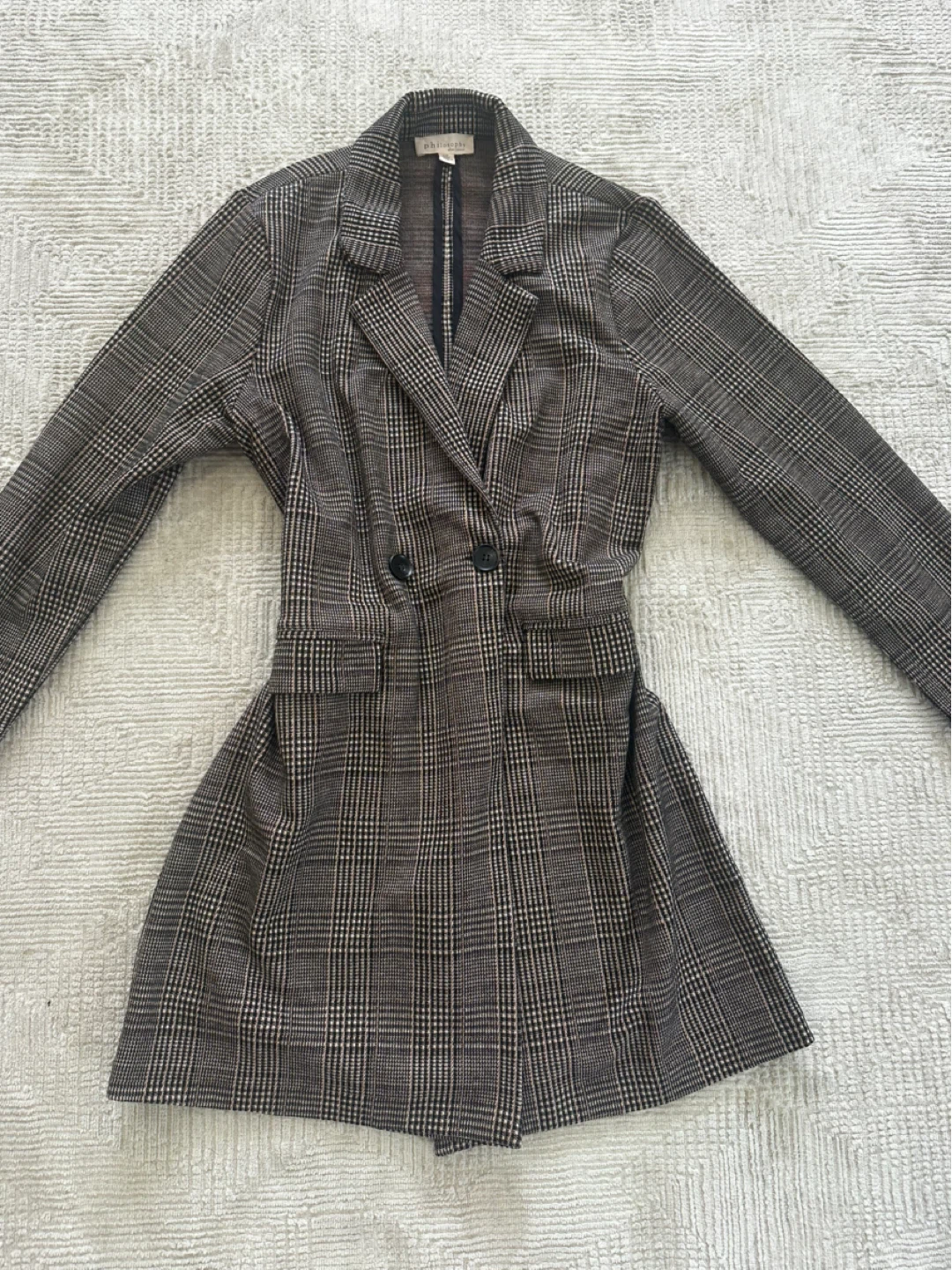Philosophy Plaid Blazer Jacket - Size L