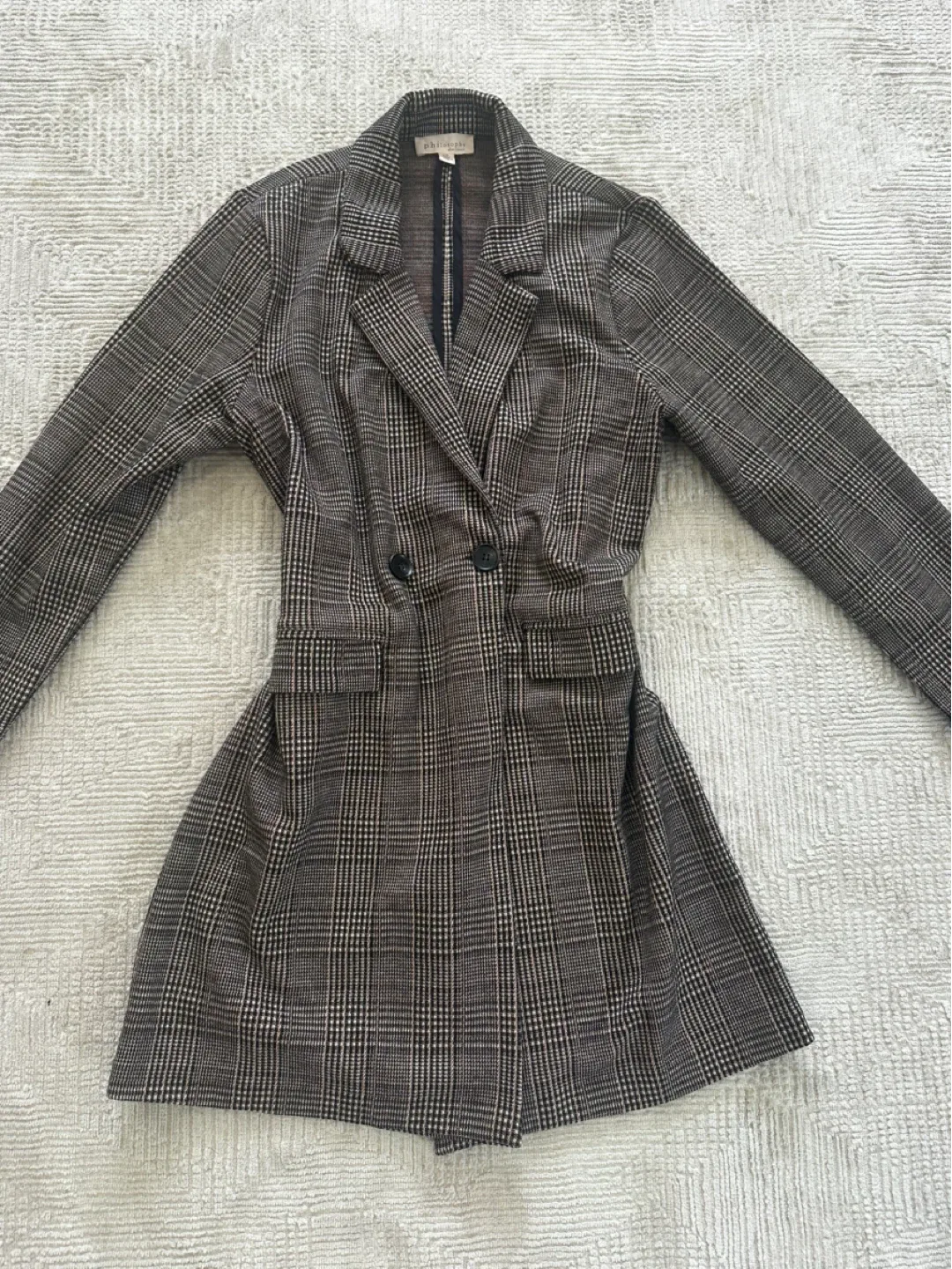 Philosophy Plaid Blazer Jacket - Size L thumbnail