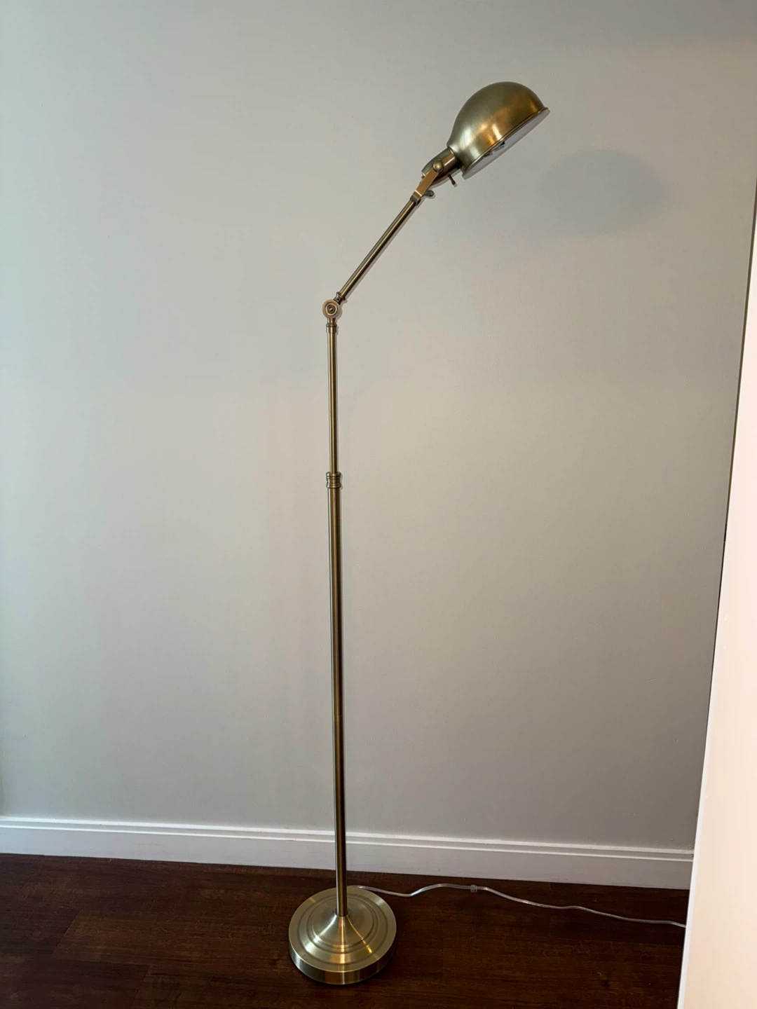 Adjustable Brass Floor Lamp