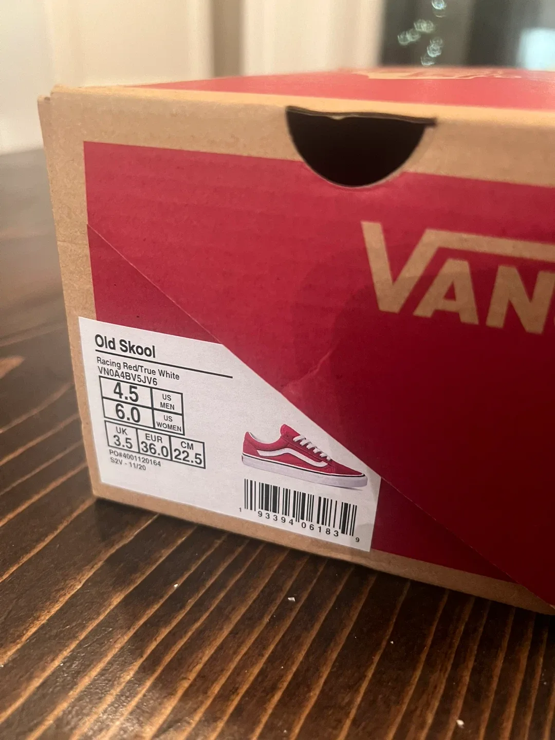 Vans Old Skool Racing Red/True White - US Men's 4.5 Womens 6 image indicator(2)