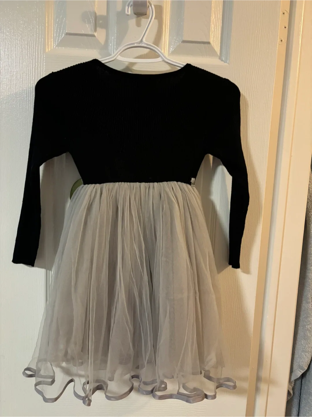 Girls' Dress - Black & Grey, Size 5
