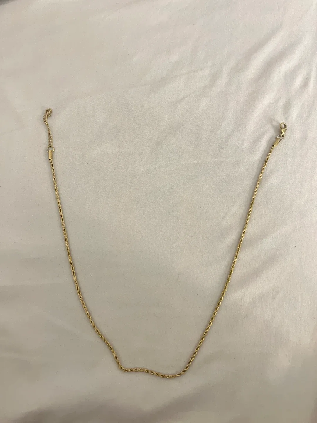 3mm rope 14k yellow gold chain image indicator(2)