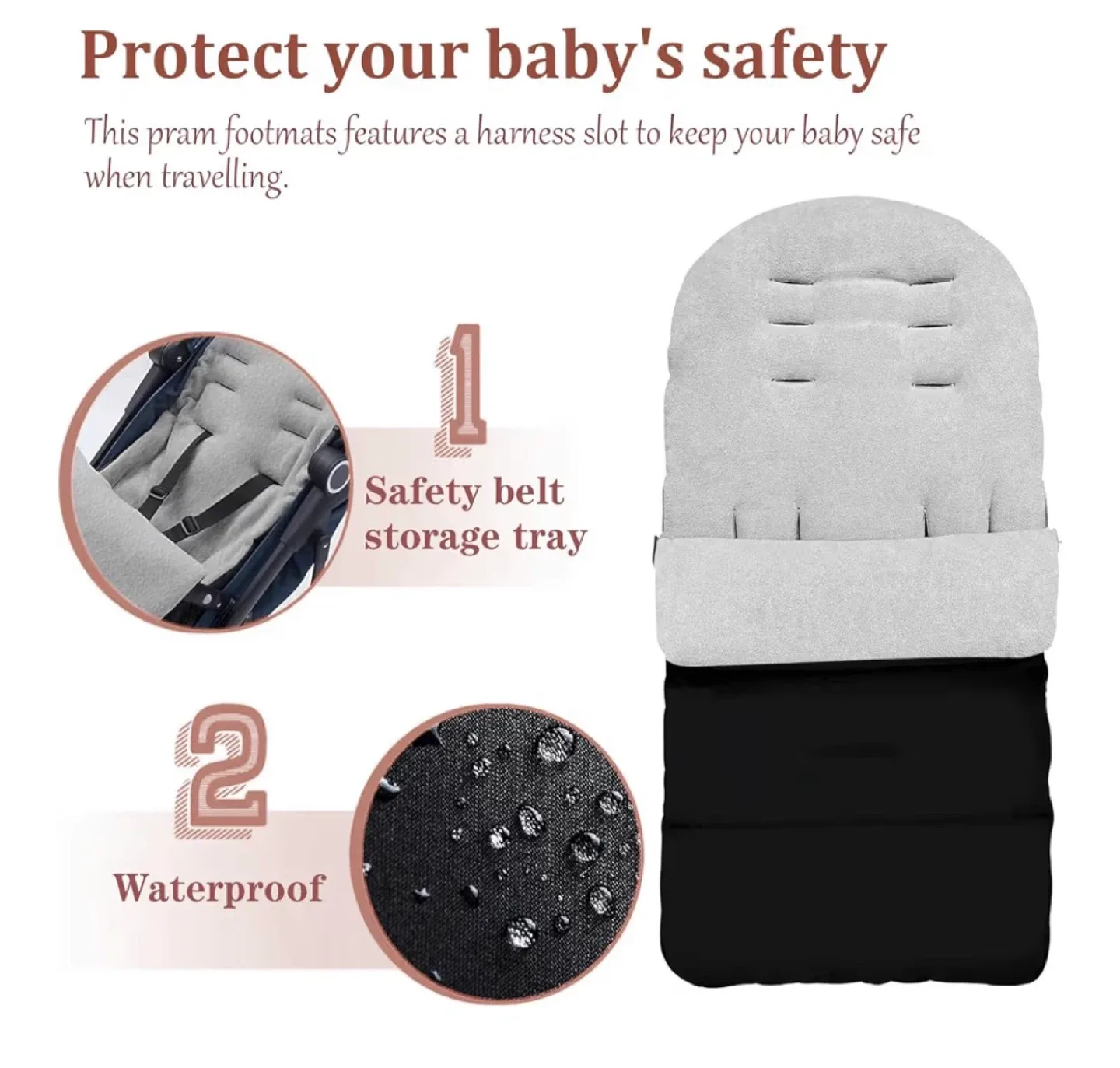 Pram Footmat - Keep Warm & Waterproof image indicator(2)