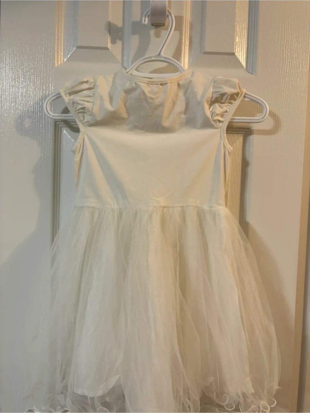 Girl's Cream Tulle Dress 130 image indicator(2)