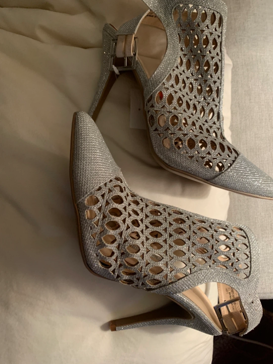 Rinestone Silver Heels