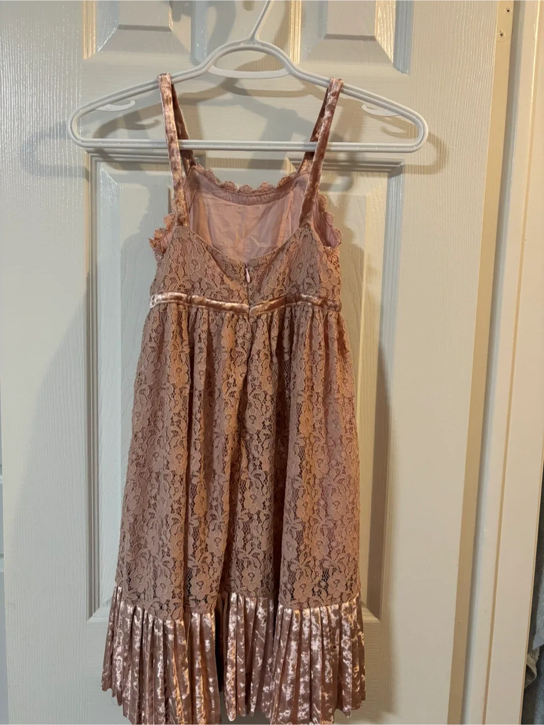 Girls' Pink Lace Dress 130
