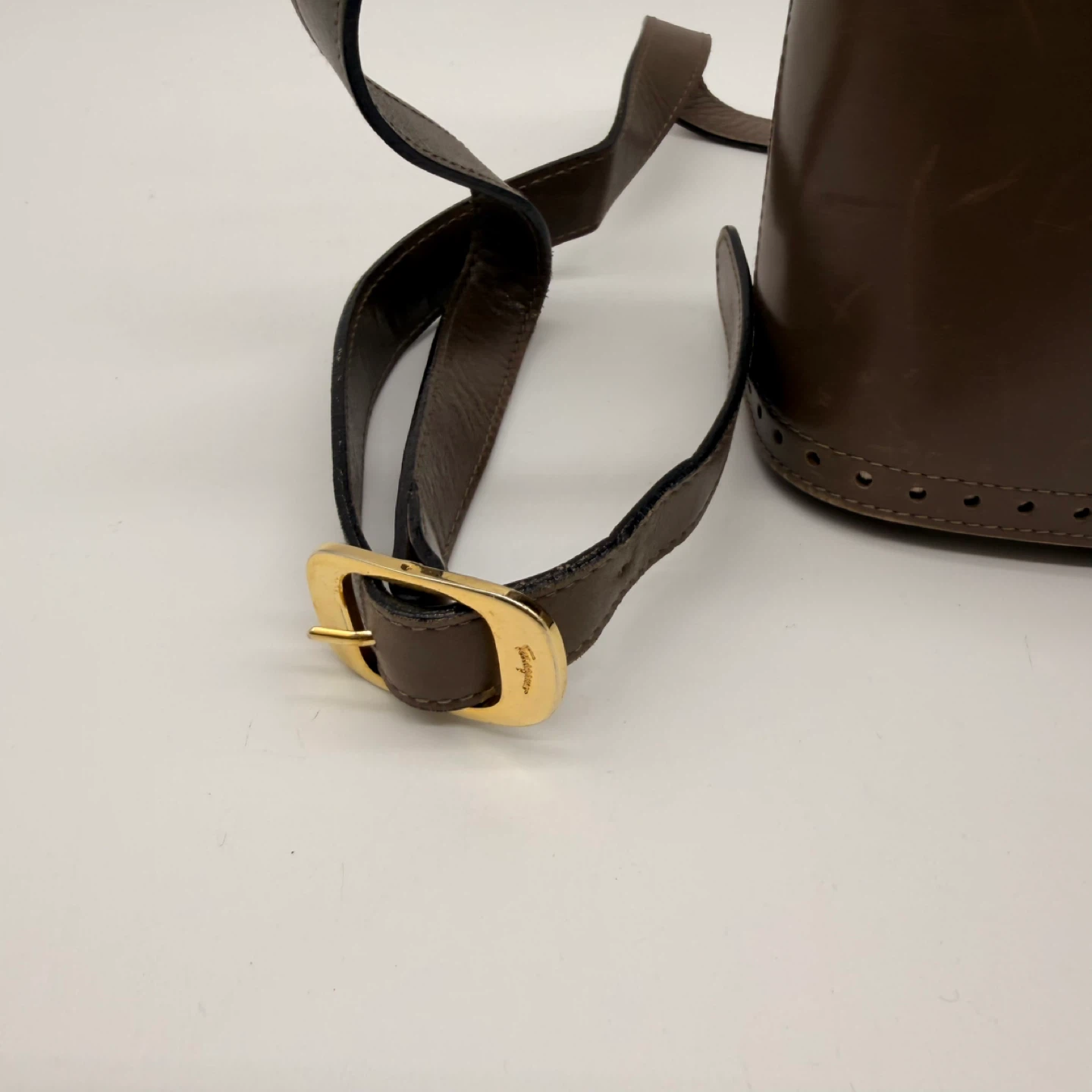 Salvatore Ferragamo Brown Leather Crossbody Bag - photo 2