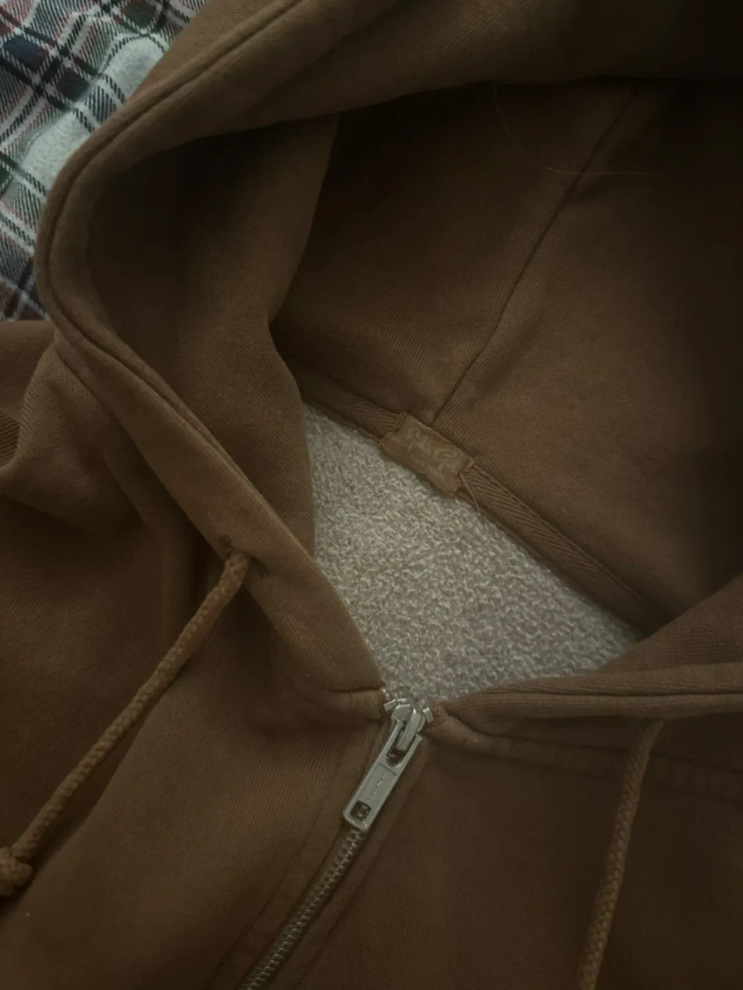 Brandy Melville Brown RARE Zip Up image indicator(2)
