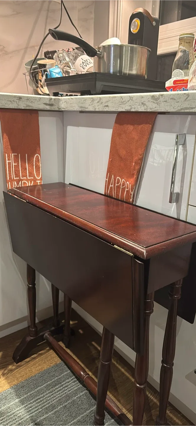 Drop Leaf Table, Dark Wood image indicator(3)