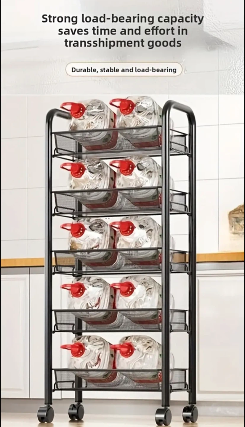 5 layers Rolling Cart with wheels - Brand new in box - photo 3