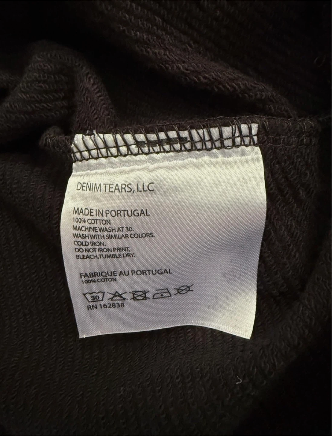 Denim tear hoodie monochrome - photo 5