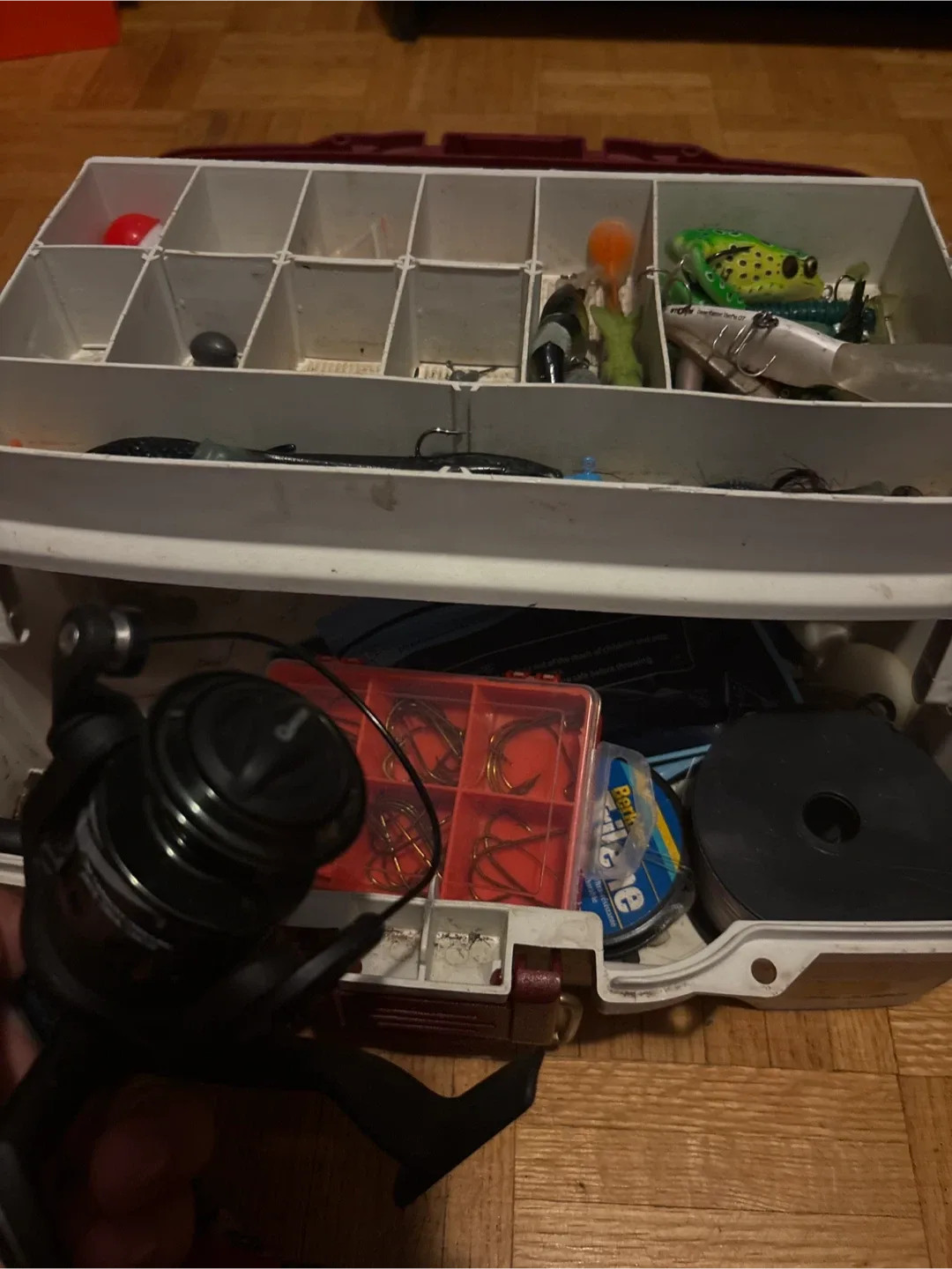 Fishing Tackle Box with Lures & Gear image indicator(4)