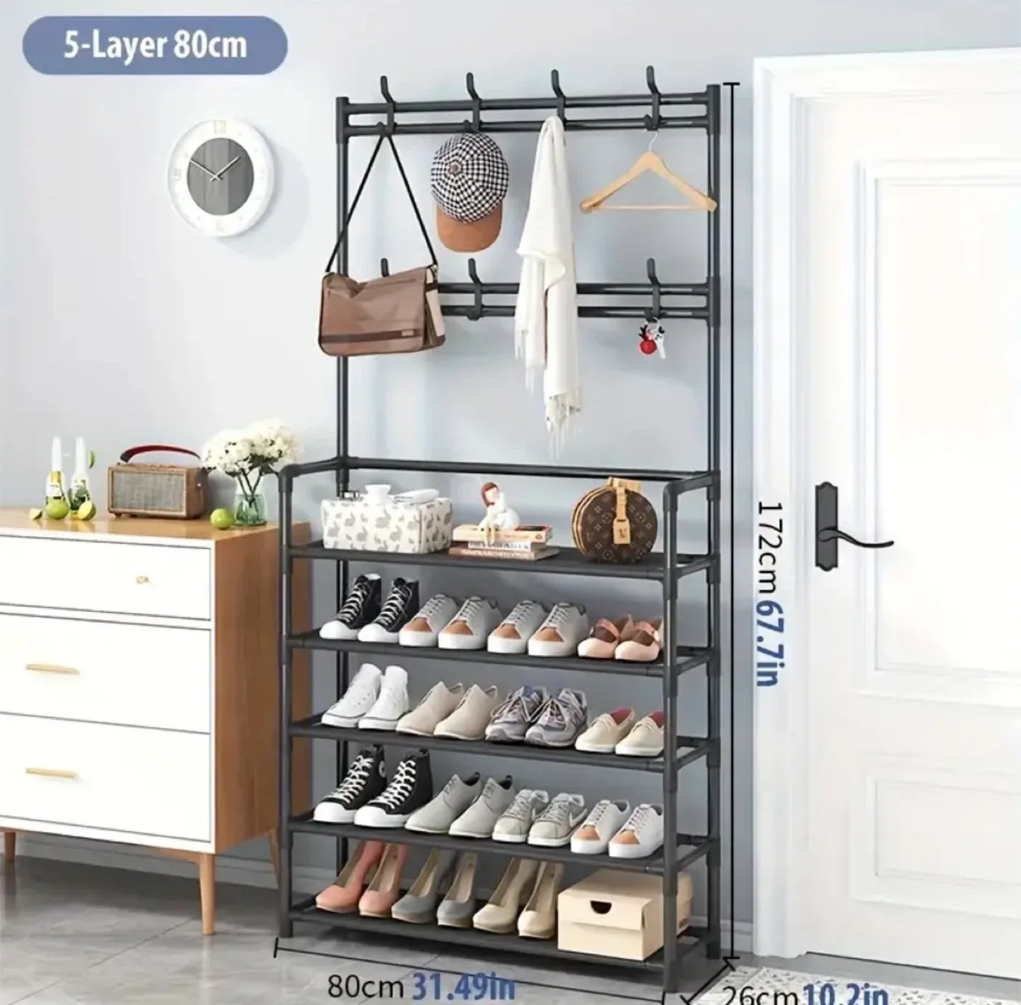 5-Layer Shoe Rack - BRAND NEW IN BOX image indicator(4)