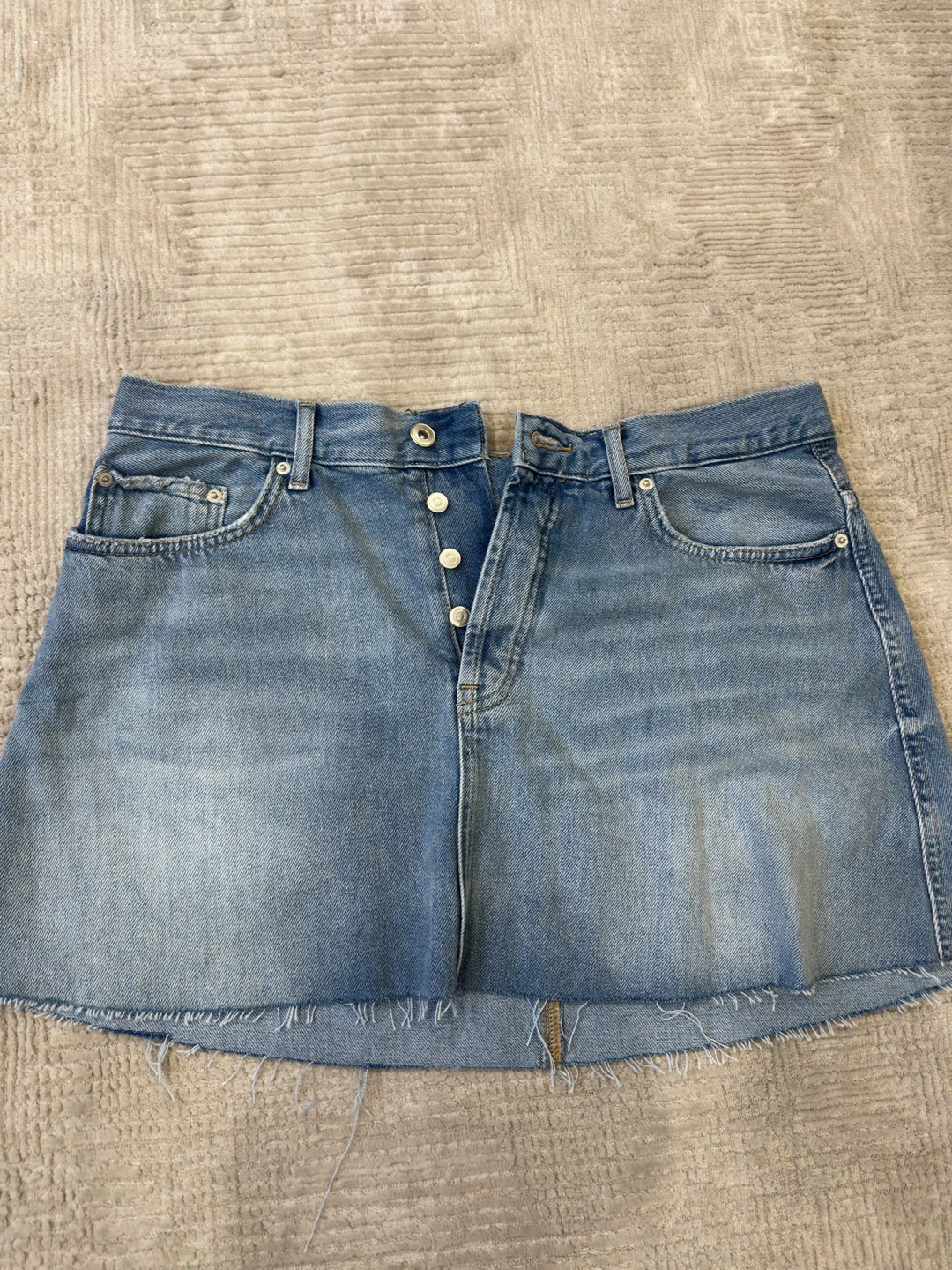 Zara Denim Mini Skirt - Size L - photo 2