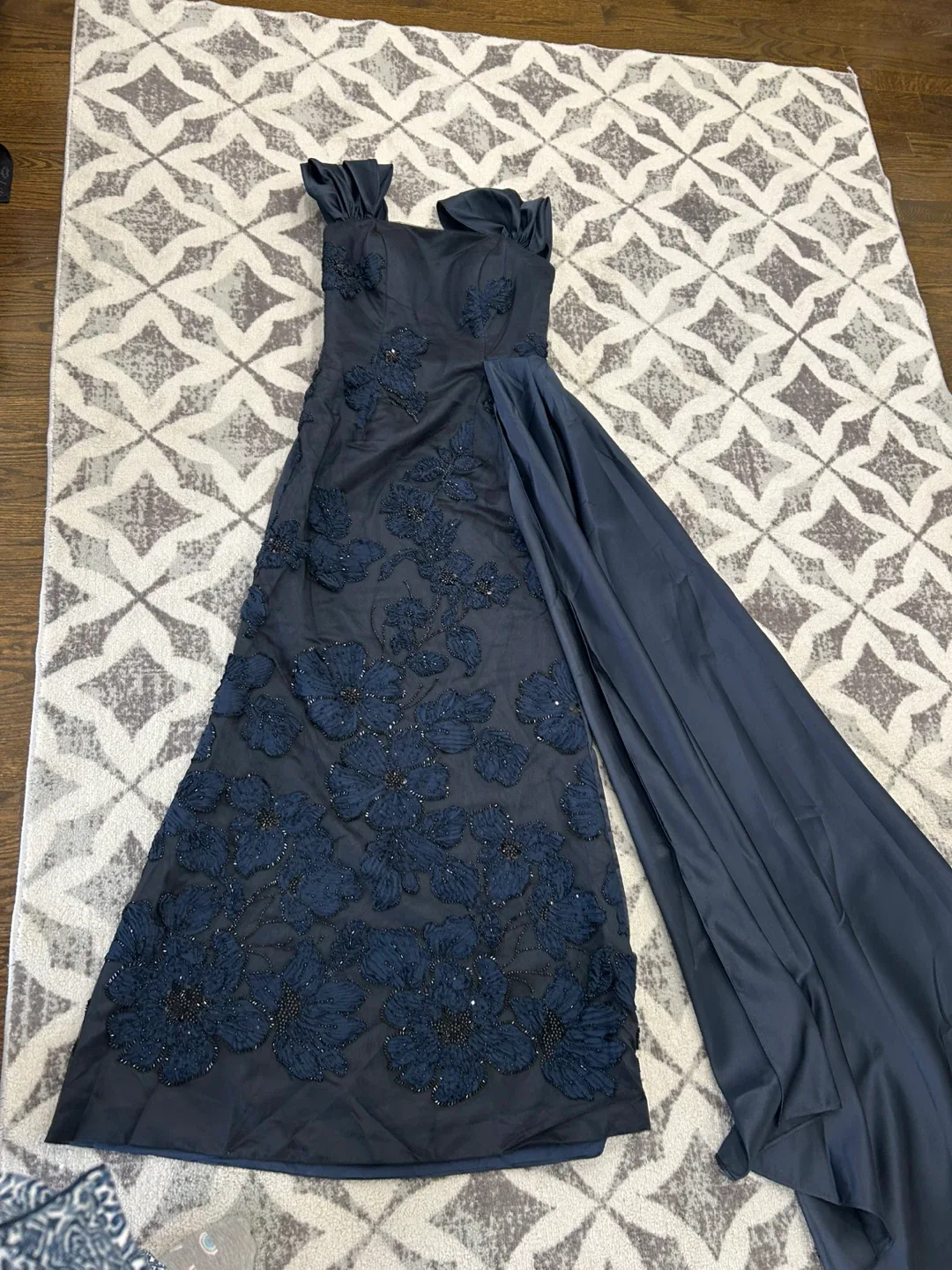 Lorritta Navy Blue Formal Dress image indicator(2)