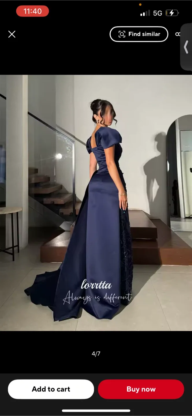 Lorritta Navy Blue Formal Dress image indicator(3)