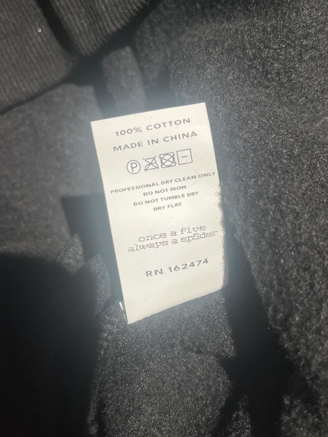 Black Sp5der Zipper Hoodie image indicator(6)
