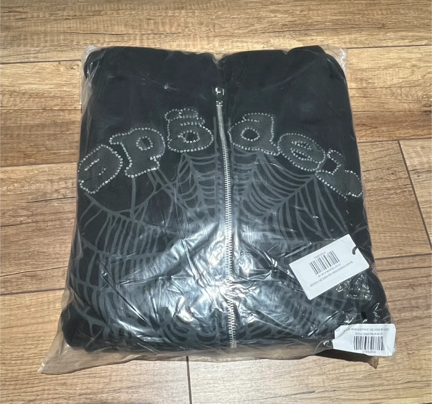 Black Sp5der Zipper Hoodie image indicator(9)