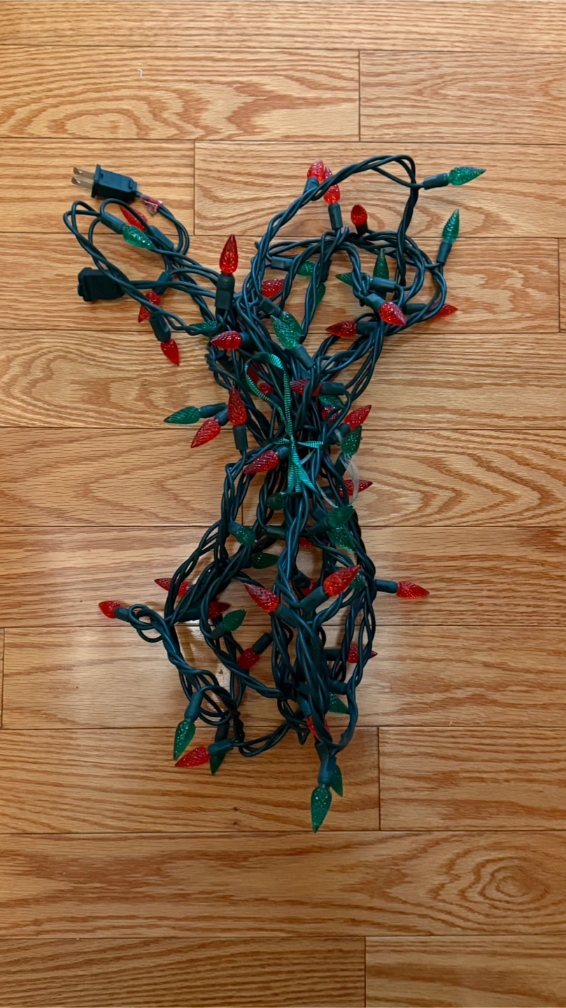 Christmas Lights - Red and Green