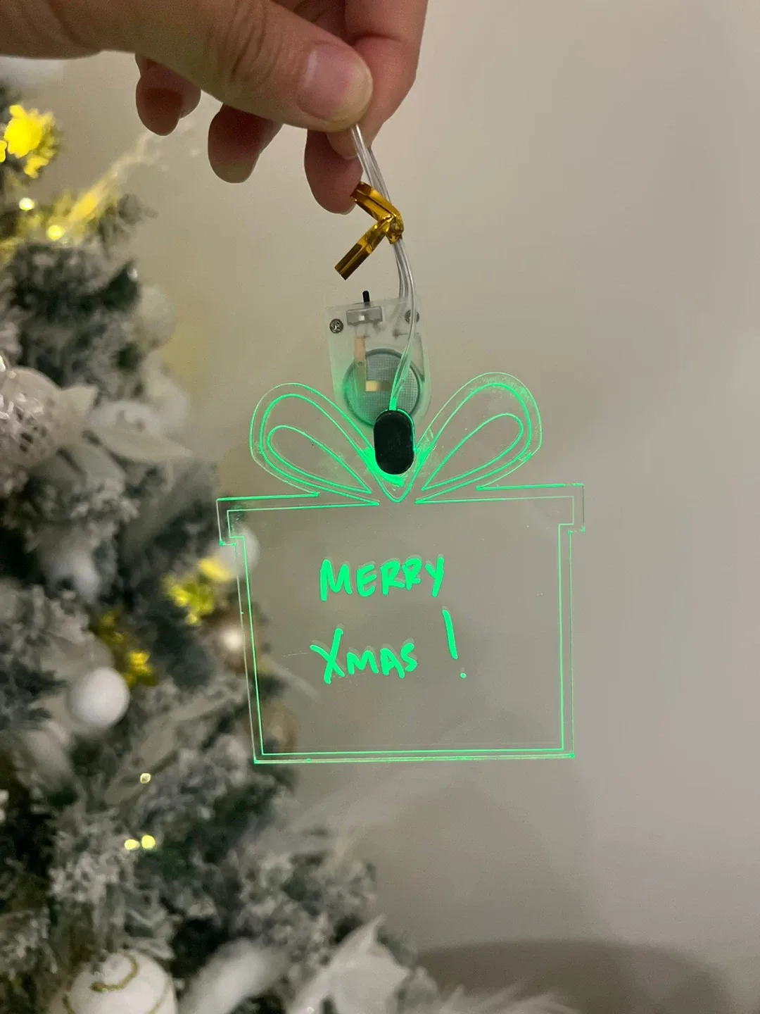 New! Xmas Customizable Ornaments Set of 5 Lights Tree Decoration image indicator(2)