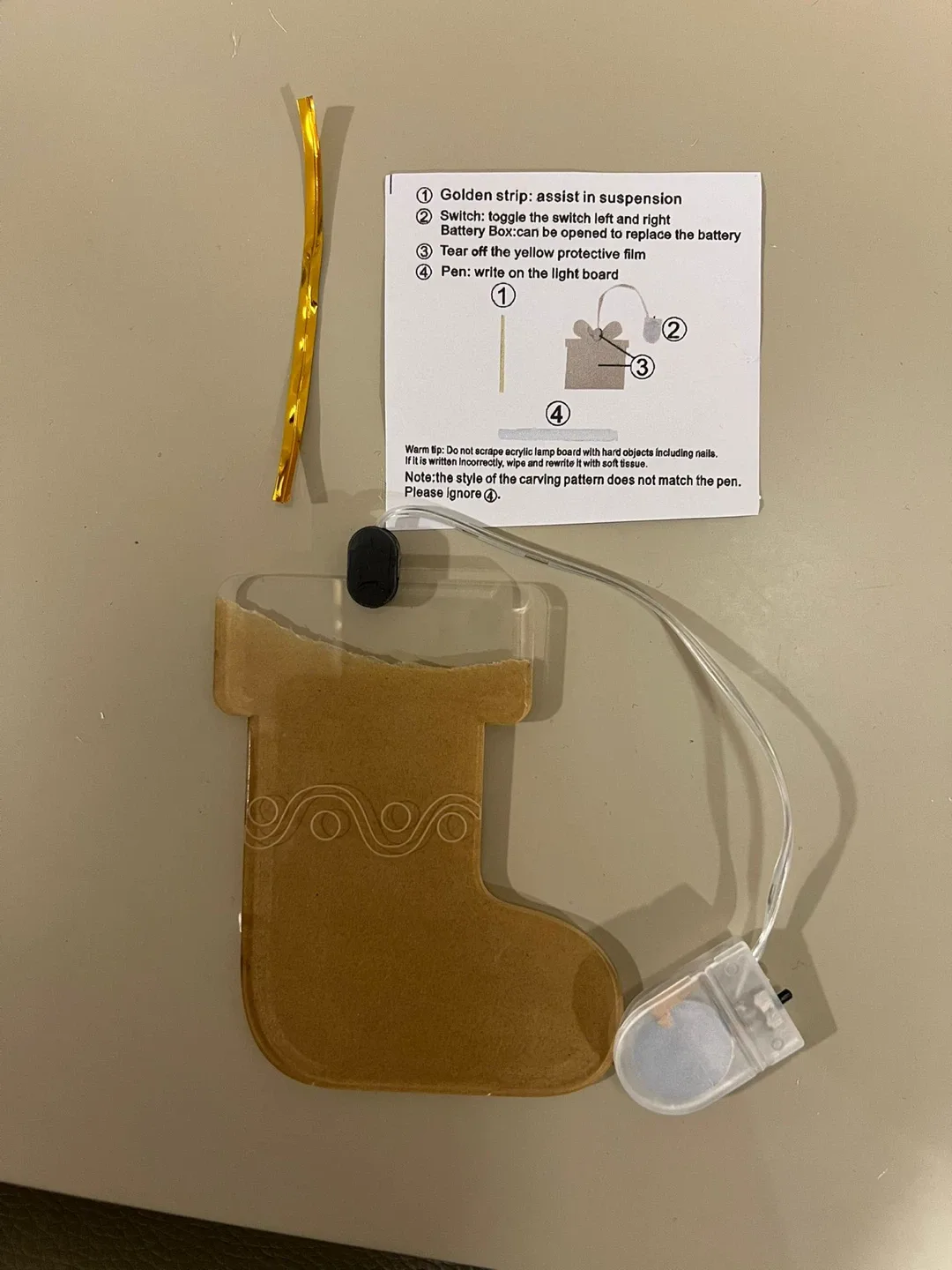 New! Xmas Customizable Ornaments Set of 5 Lights Tree Decoration image indicator(5)