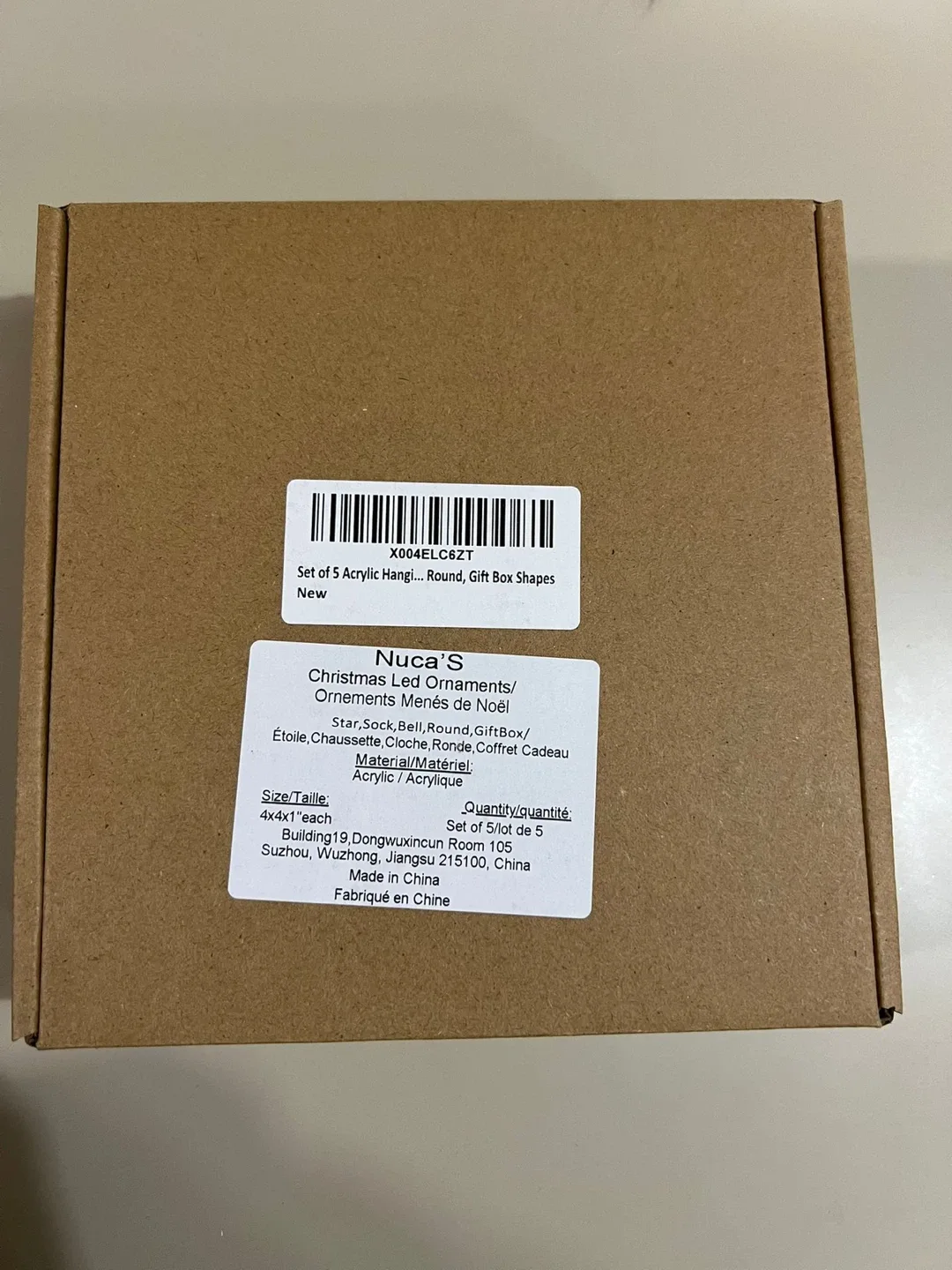 New! Xmas Customizable Ornaments Set of 5 Lights Tree Decoration image indicator(7)