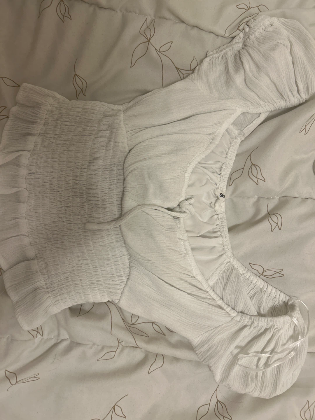 Blu Pepper White Crop Top