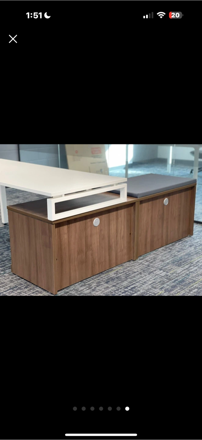 Office Desk with Storage Cabinets - photo 5