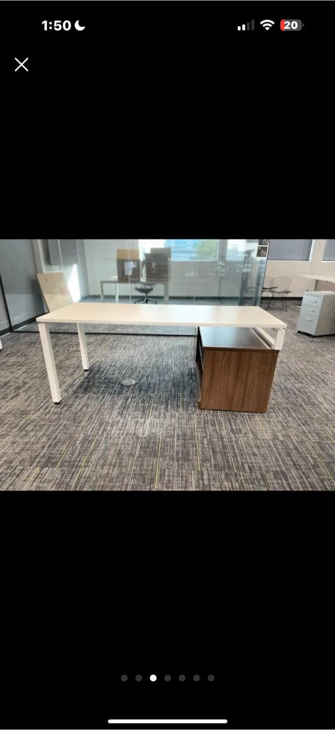Office Desk with Storage Cabinets image indicator(3)