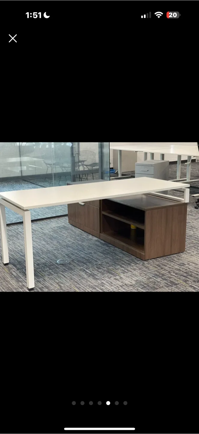 Office Desk with Storage Cabinets image indicator(7)