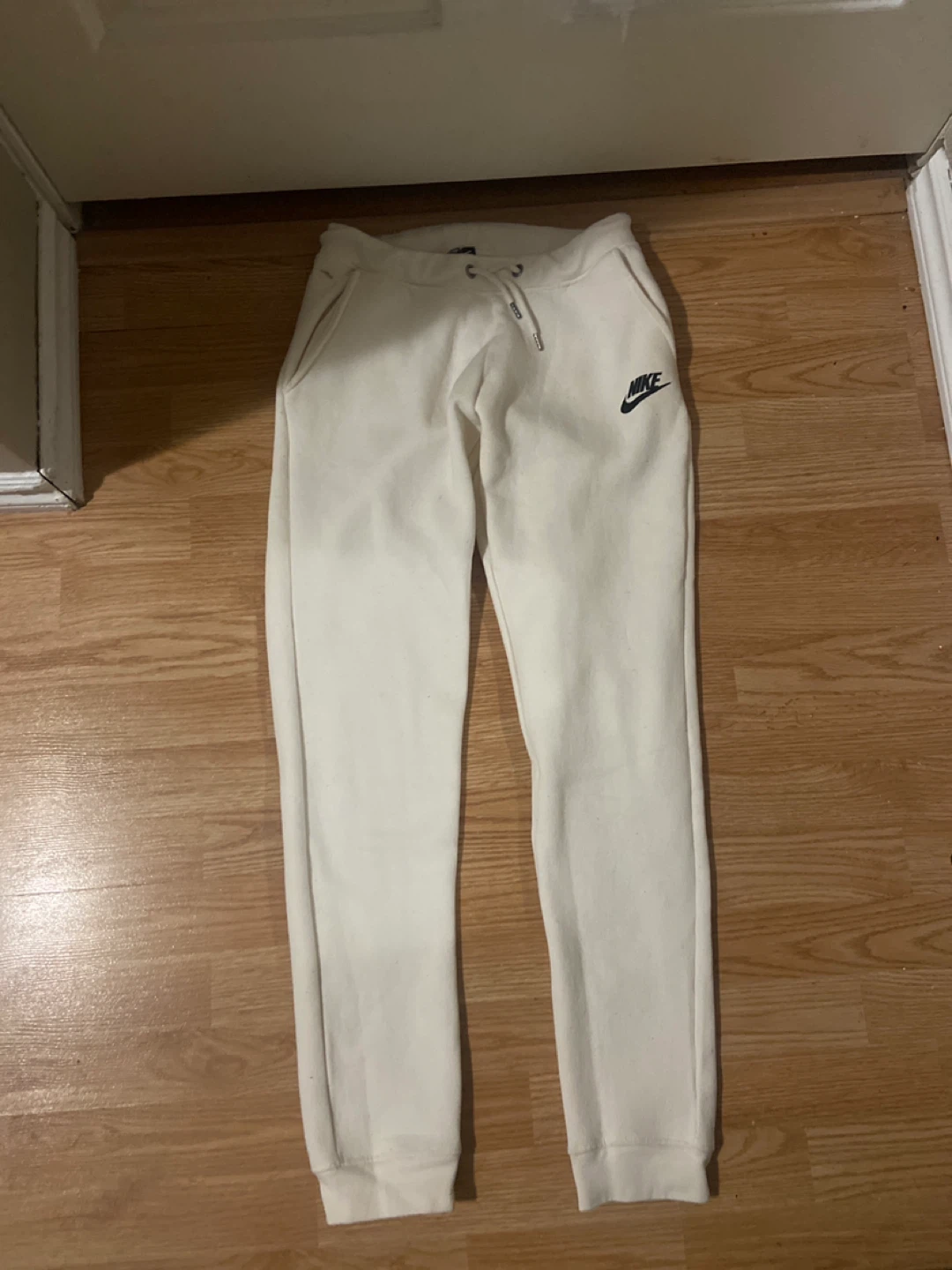Nike Cream Joggers - Size Small