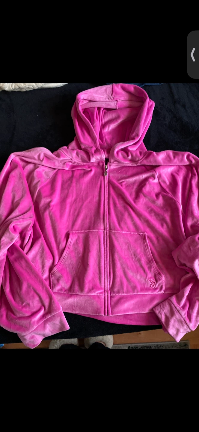 Victoria's Secret Pink Velour Hoodie