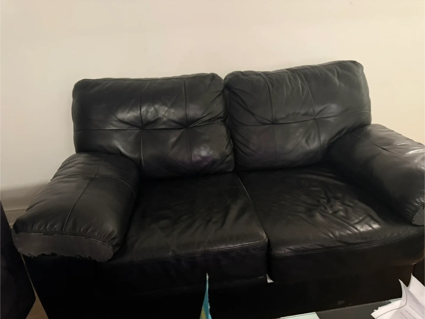 Loveseat Sofa - Black