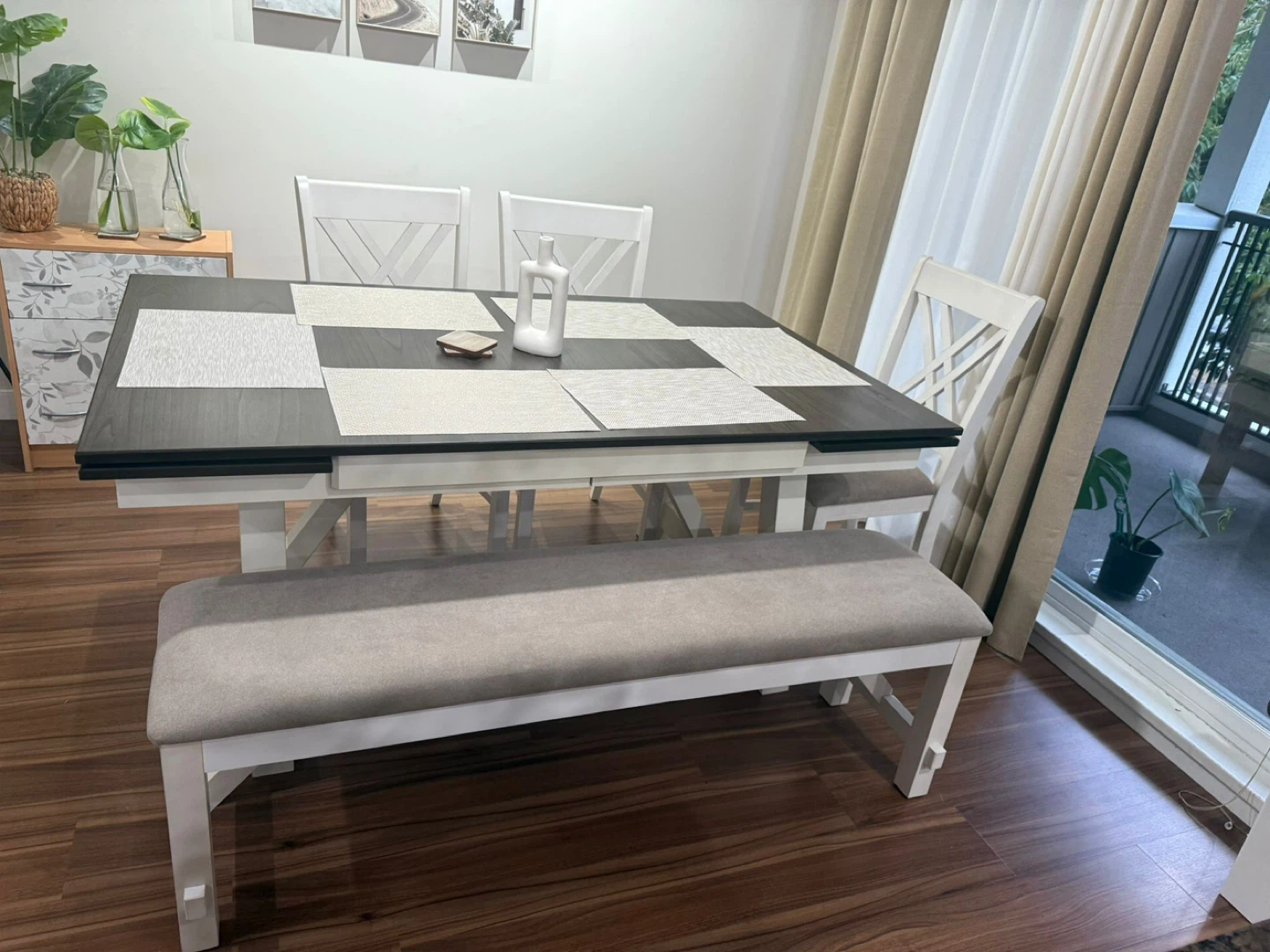 Dining Table Set with Bench - photo 3