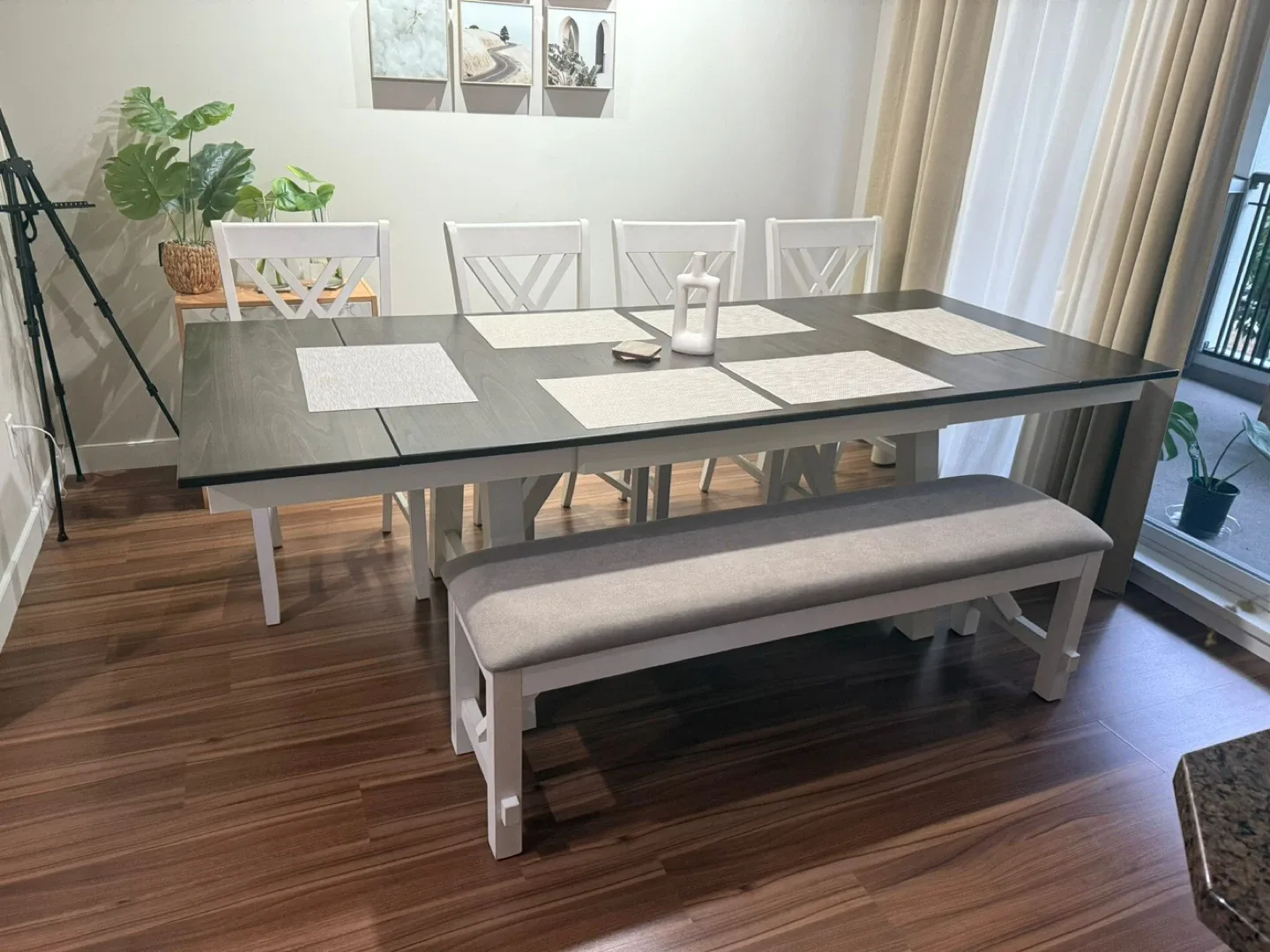 Dining Table Set with Bench image indicator(4)