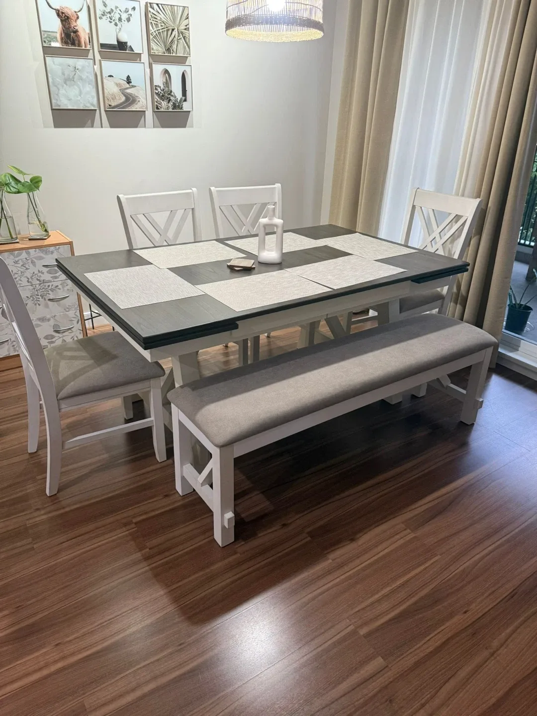 Dining Table Set with Bench