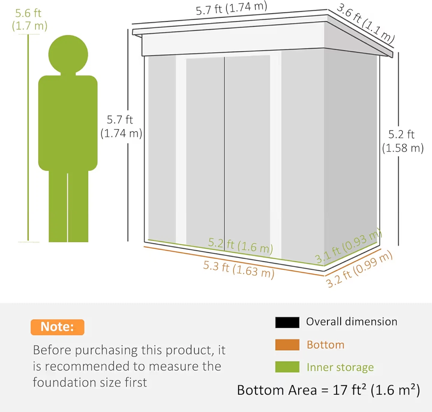 Metal Garden Shed - Galvanized Steel Structure - photo 3