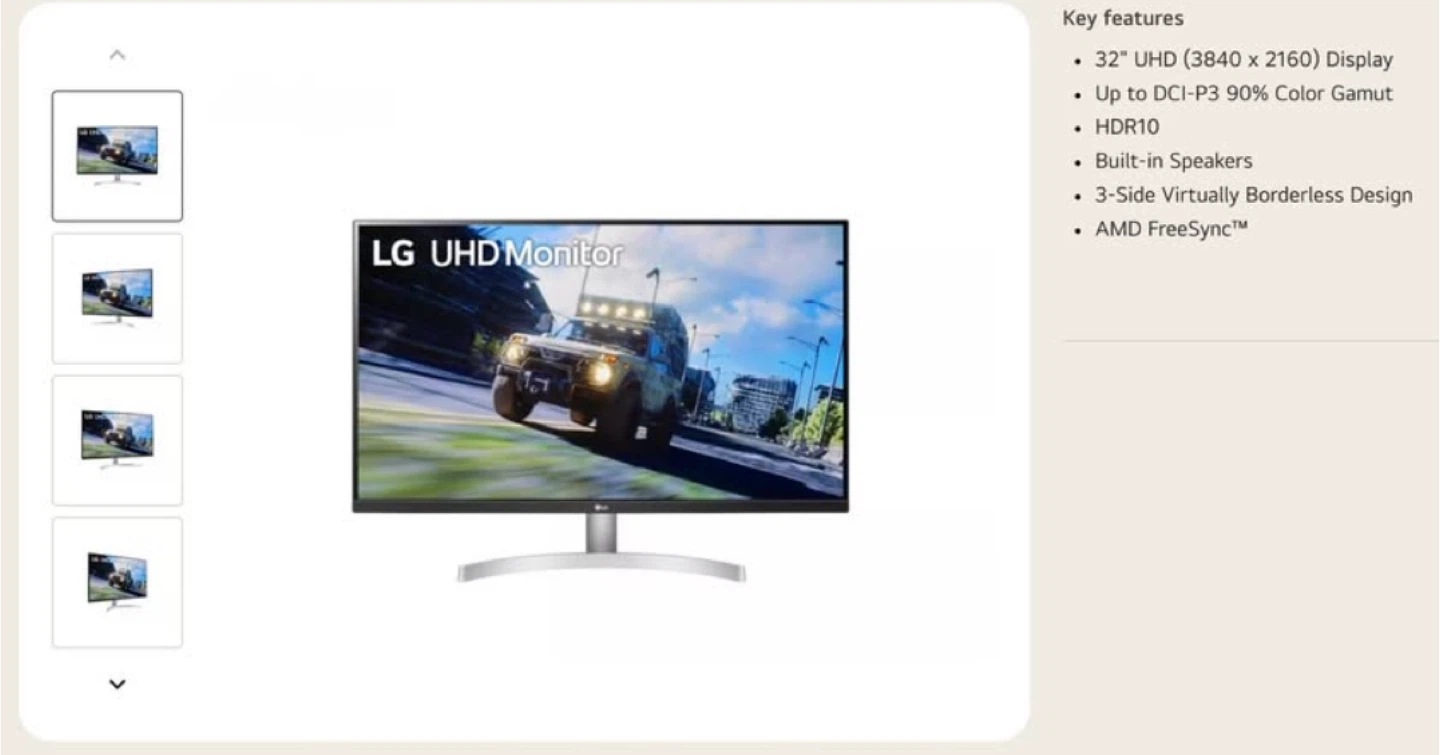 LG 32UN500-W 32" Ultra HD VA HDR10 Monitor - photo 3