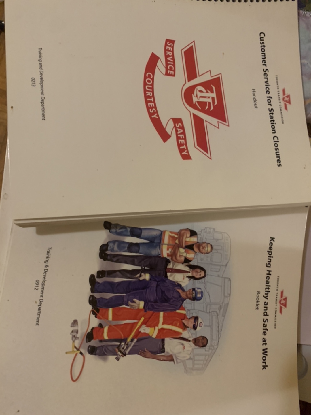 Toronto Transit Commission Training Handouts