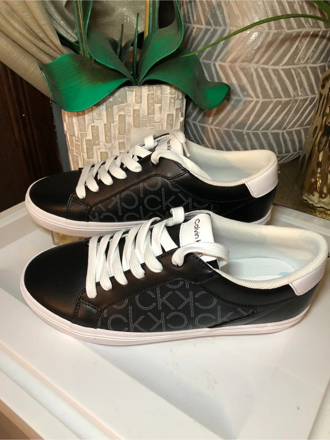 Calvin Klein Black Sneakers - Size 8.5 thumbnail