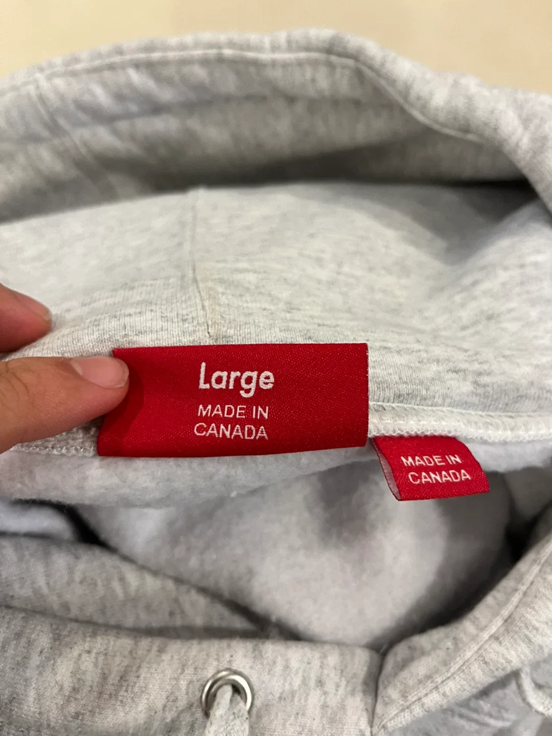 Supreme Hoodie - Grey - Size Large image indicator(4)